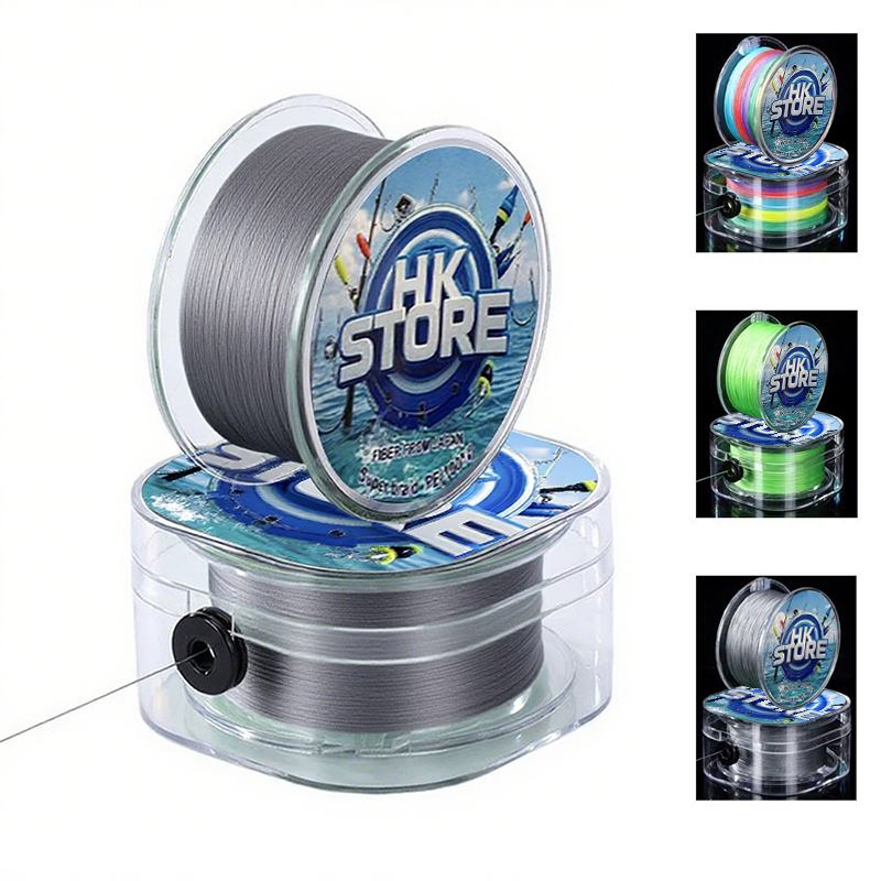 Linha De Pesca Multifilamento 300m/500m Cinza 4 Fios Super Resistente PE