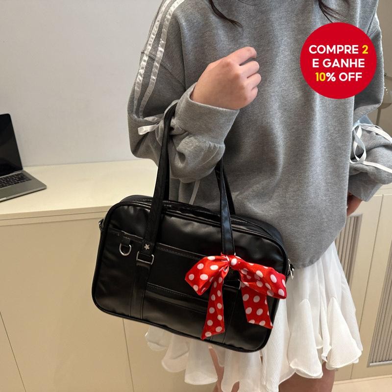 Bolsa Feminina Portátil De Couro Para Laptop Mensageiro De Grande Capacidade Faculdade Commute Cospl