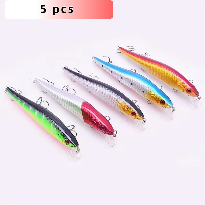 Kit 10 Iscas Artificiais Importadas 1/2 Meia Água de10 cms e 8,5 gramas Pesca Tucunaré Traíra Dourad