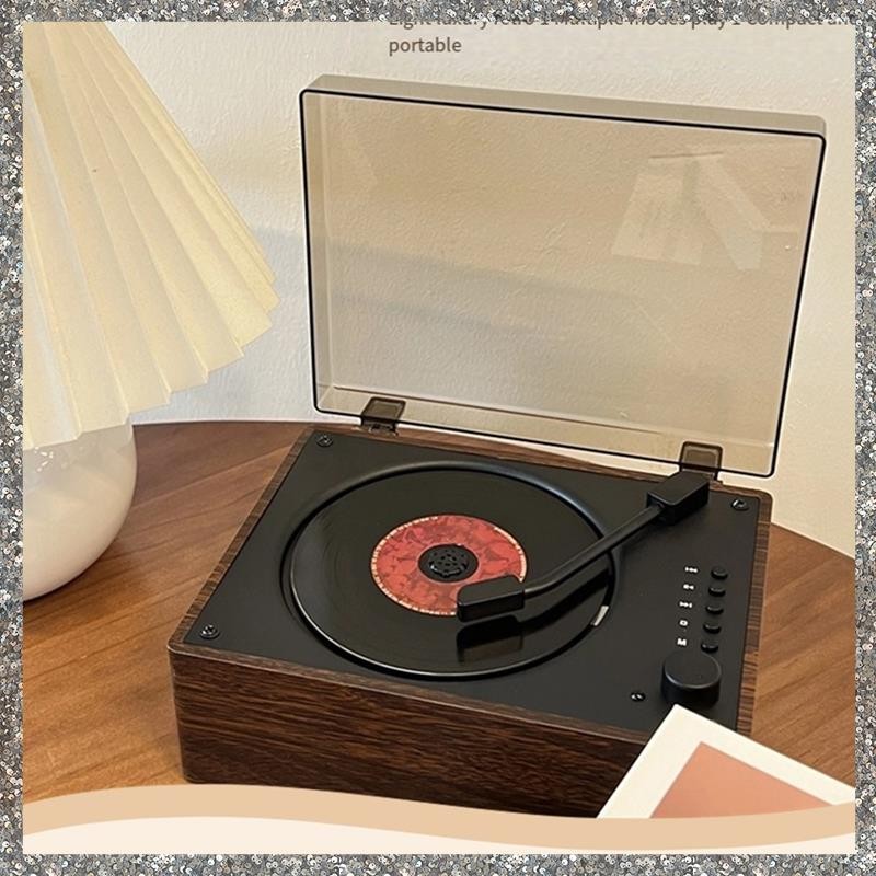 Retro CD Player Recarregável Suporte BT USB 3.5mm AUX Portátil Bluetooth-Compatível 5.0 Leitor De Mú