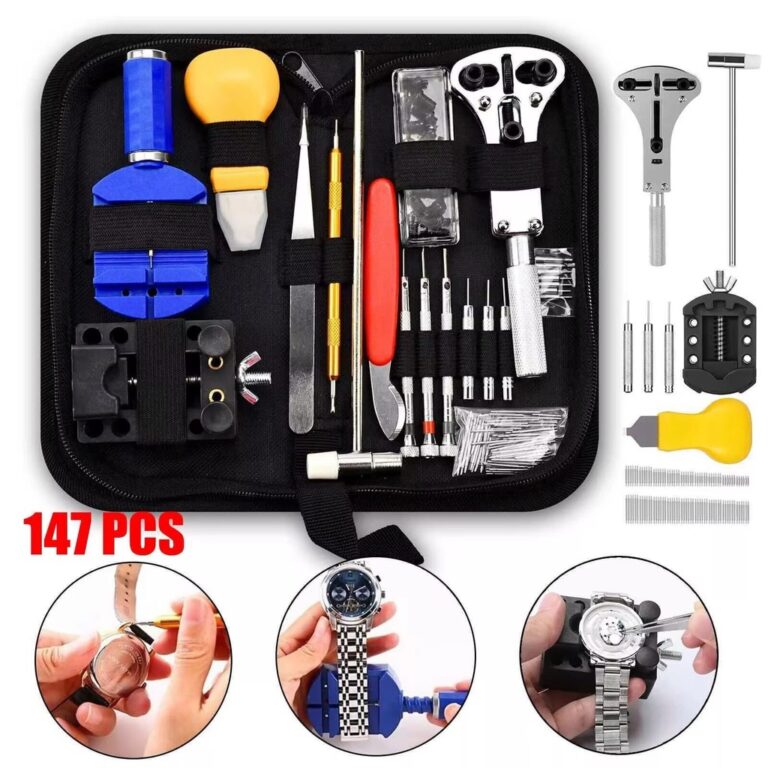 Kit 147 Pcs De Ferramentas Relojoeiro Conserto De 