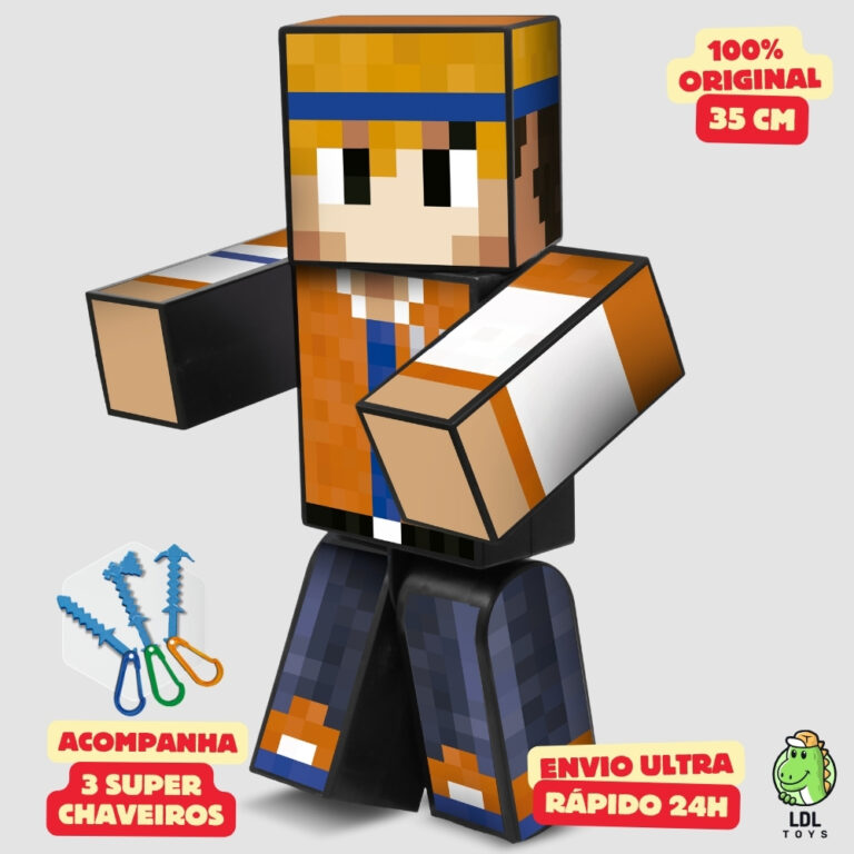 Boneco Hey Davi 35cm Articulado Acompanha 3 Chavei