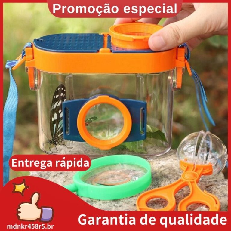 Visualizador De Insetos Ao Ar Livre Caixa Lupa Obs