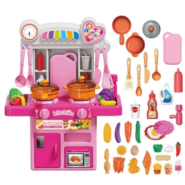Cozinha Infantil Completa de Brinquedo com Luz e S