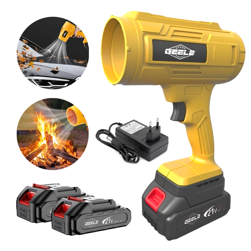 soprador de folhas elétrico  2 baterias bivolt 50000rpm 1200W Arstheco