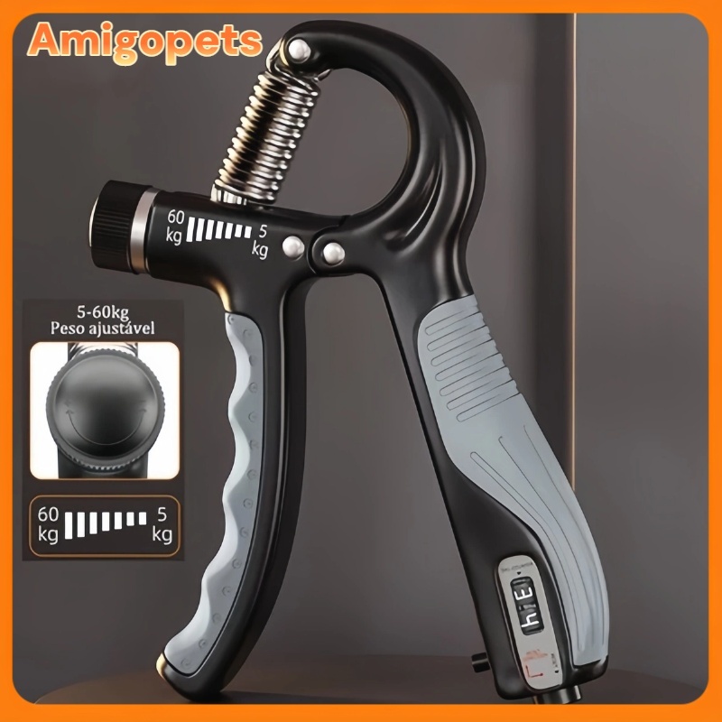 Hand Grip Ajustável 5-60KG – Kit Fortalecimento para Mãos, Braço e Antebraço- Entrega Imediata