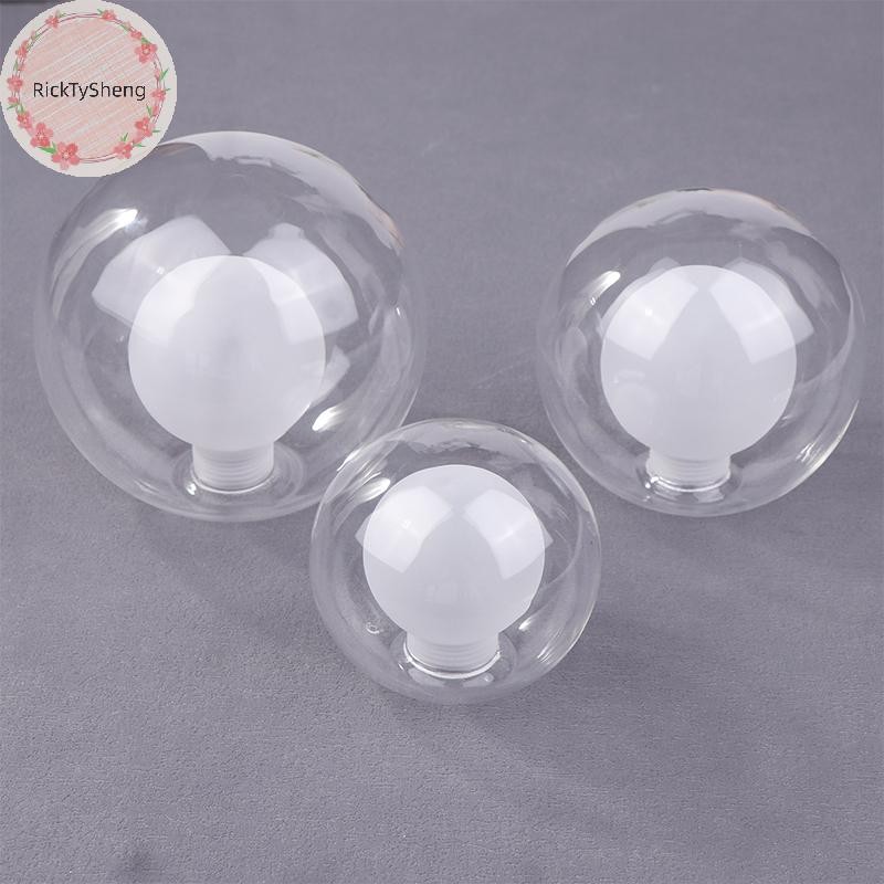RickTySheng Em G9 Globo Sombra De Vidro Substituição Branco Claro D80mm D100mm D120mm Fitter Abertur