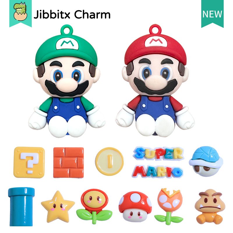 Jibbitx Moda Tamanco Jibbits Charme Criativo Bonito Dos Desenhos Animados Colorido Paleta DIY Sapato