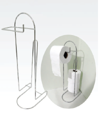 Suporte Para Papel Higiênico De Chão Linha Luxo,