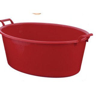 Bacia Plástica Oval 54 Litros com Alças Reforça