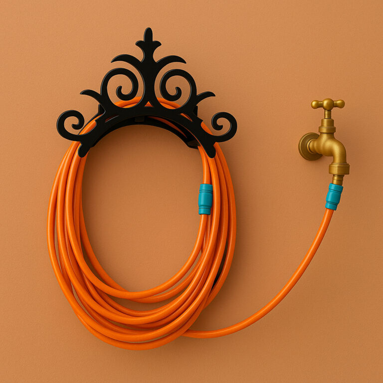 Suporte Fixo de Enrolar Mangueira em Aço Reforça