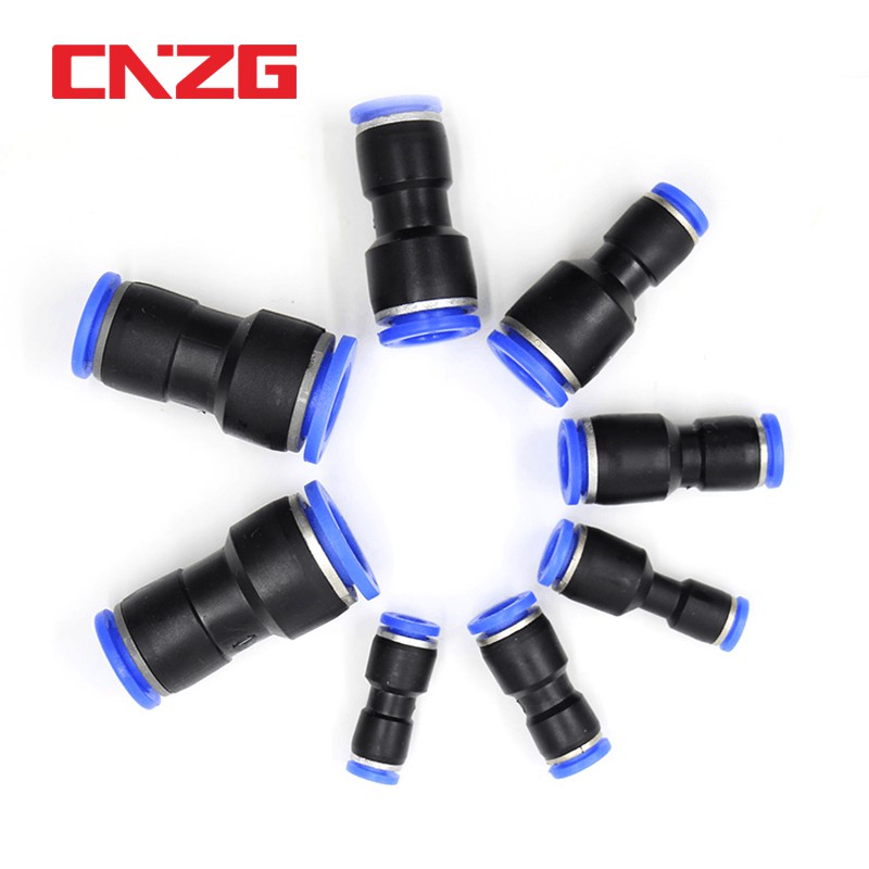 PU PGConexão Pneumática Engate Rapido União Reta 4mm 6mm 8mm 10mm 12mm Reto Push Adaptador Mangueira