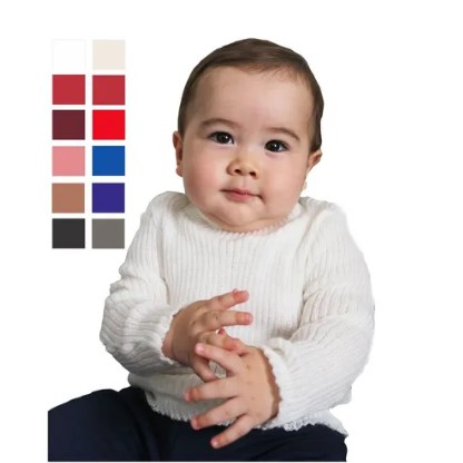 Cacharrel Blusa De Lã Canelada Inverno Bebê Infa