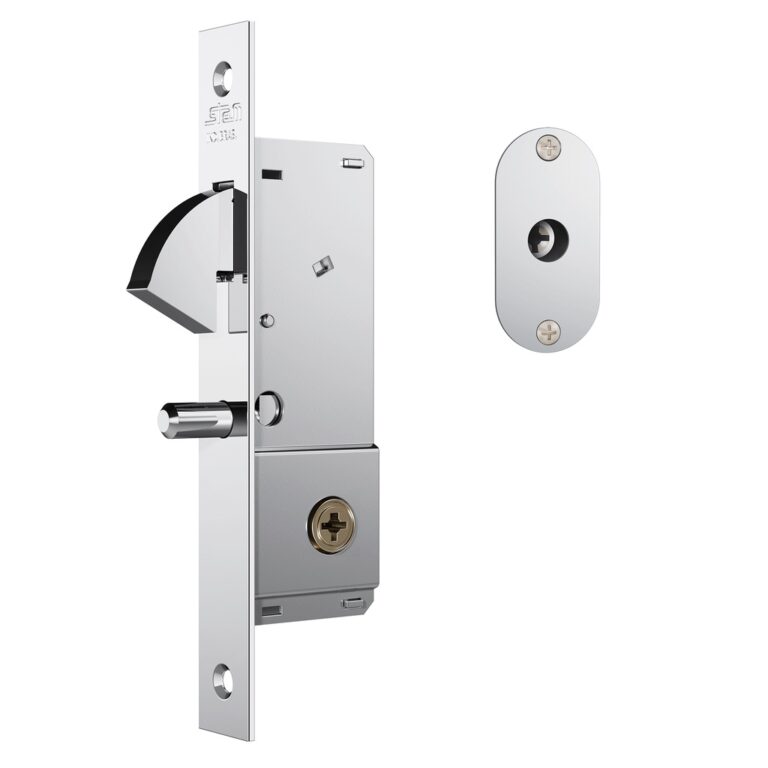 Fechadura 1940 Porta De Correr 23mm Inox Chave Tet