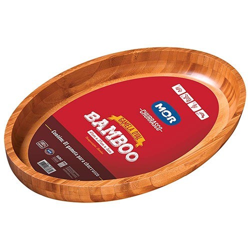 Gamela Oval Bamboo 41×27 cm MOR