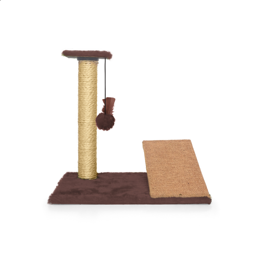 Arranhador Gato Poste com Rampa Mola Maluca com Brinquedo Exclusivo