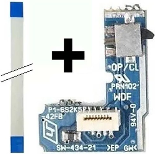 Kit Placa Reset Cabo Flat Ps2 Slim 7000x Botão Li