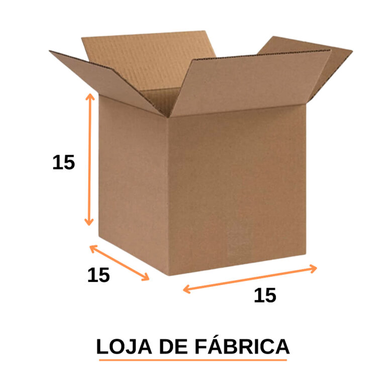 1 Caixa de Papelão Quadrada 15x15x15 Correios env