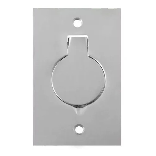 Placa De Piso 4×2 Aluminio 1 Tomada Redonda &