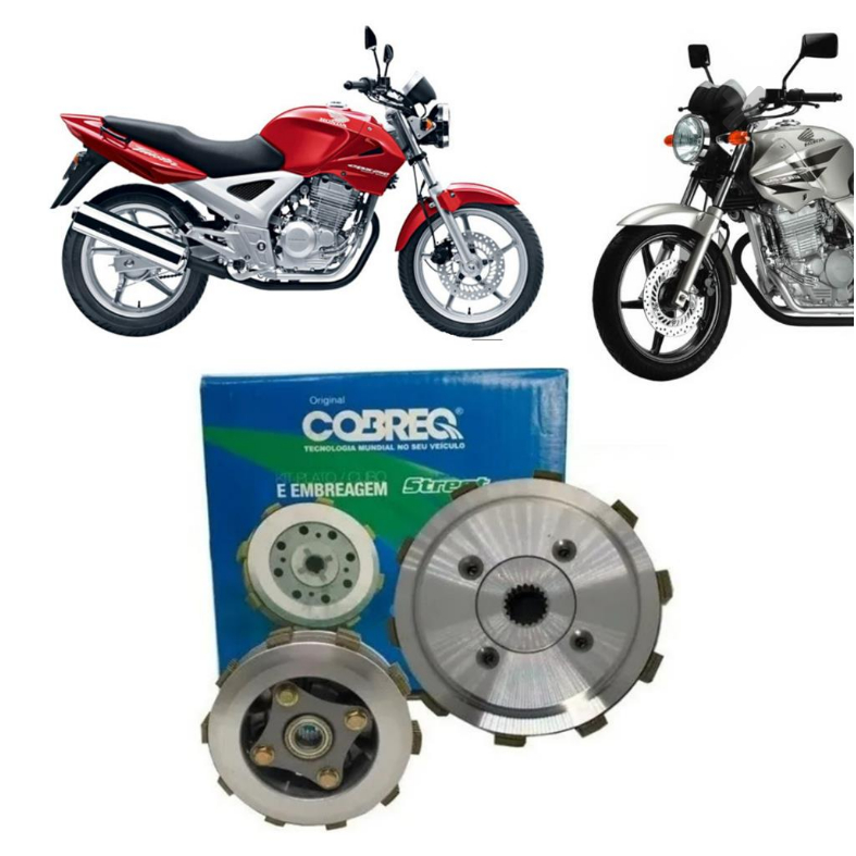 Kit Embreagem Completo Cbx 250 Twister 2001 2002 2003 2004 2005 2006 2007 2008 Original Cobreq