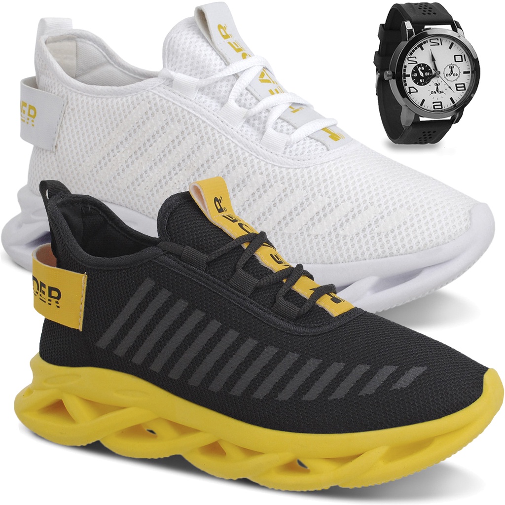 Kit 2 Tênis Masculino Header Infinite Mais Vendido Barato + Relógio