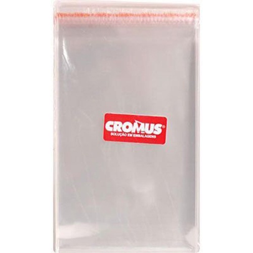 Saco Adesivado Transparente Liso Incolor 6x12cm &#