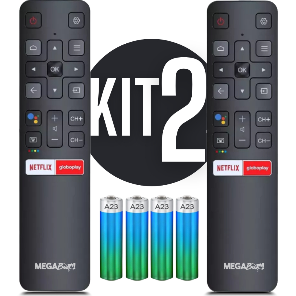 Controle Remoto Para Tv Tcl Smart 4k Android Netflix Globoplay