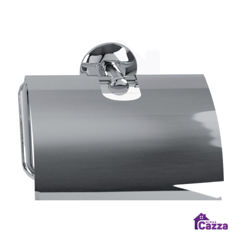 Papeleira Com Tampa Inox Porta papel Higiênico
