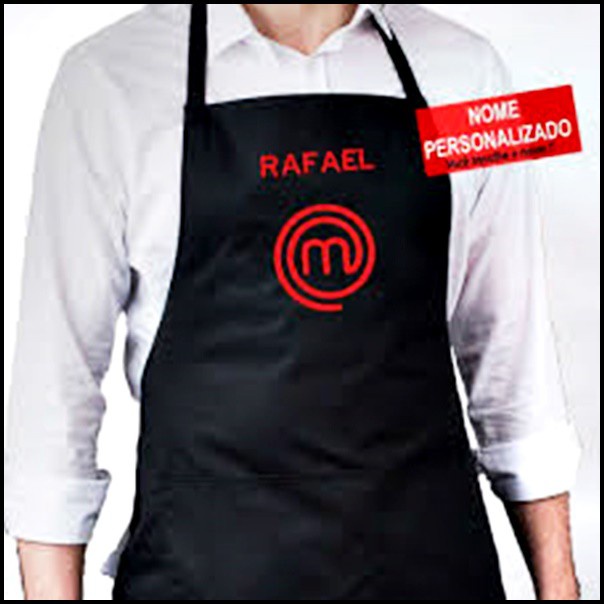 Avental Master Chef Bordado Restaurante, Bar, Lanc