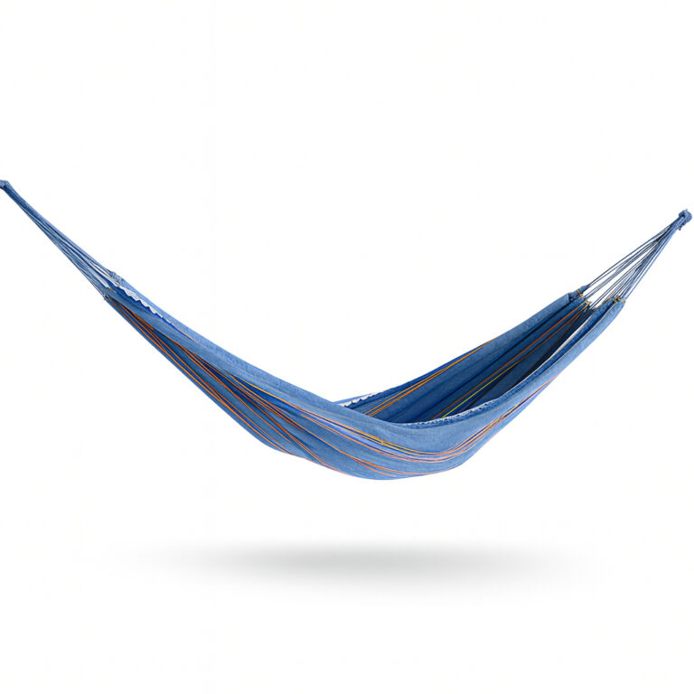 Rede de Dormir Cinza Listrado  algodão 3,60 x 1,4