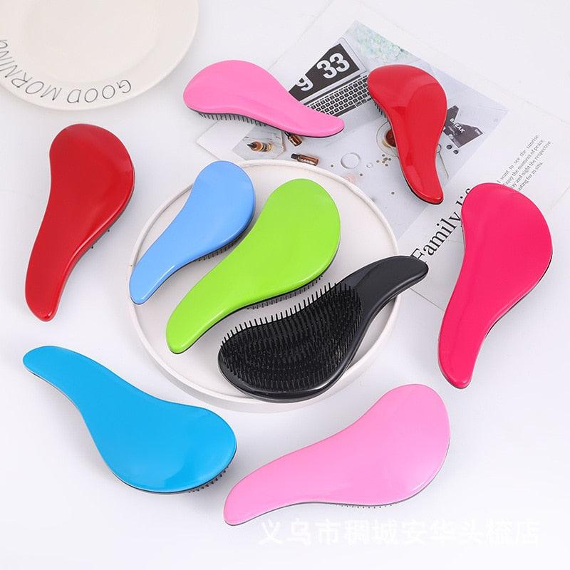 Kit com 5 Escova Mágica Para Cabelo com Cabo Para Desembaraçar Para Banho/Penteados/Instrumento de S