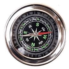 Bússola 6 cm Metal Bolso Camping Pesca Trilha pro