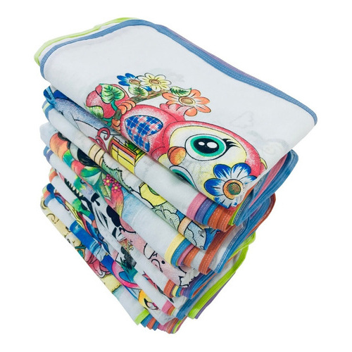 Pano De Prato Atacado Vies Estampado Grande Kit Co