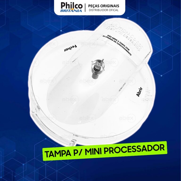 Tampa Original Acrílica Mini Processador Britâni
