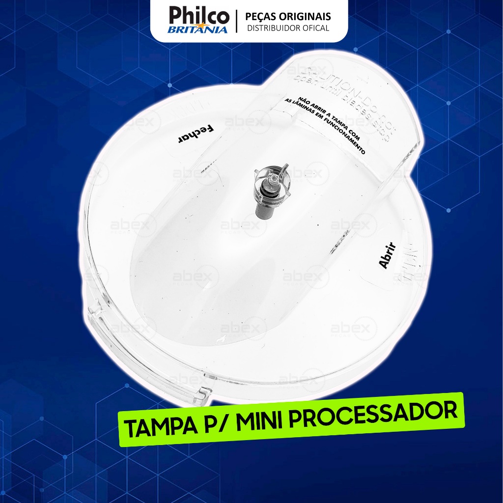 Tampa Original Acrílica Mini Processador Britânia Tampa da Jarra Multiprocessador 2p