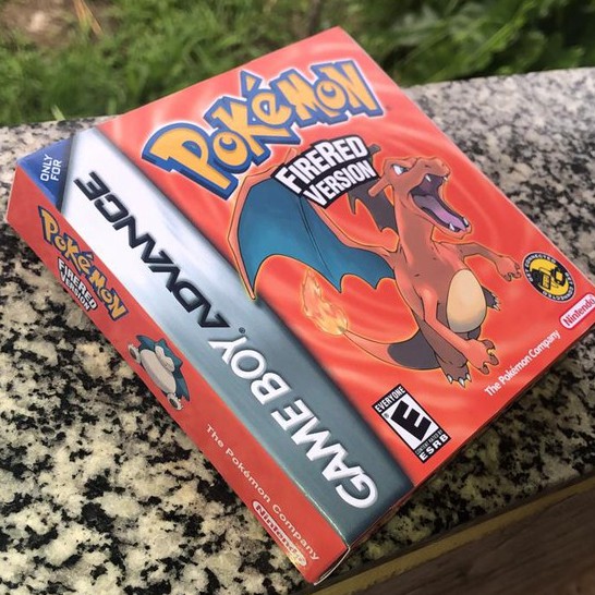 caixa com berço repro para pokemon firered de gam