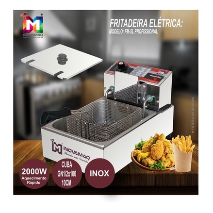 Fritadeira Elétrica Profissional – Fm-5l &#