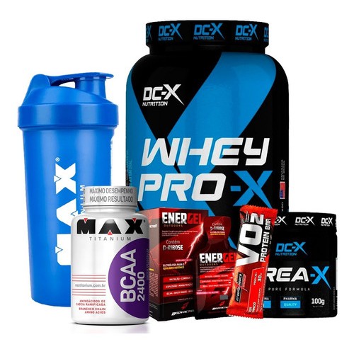 Mega Combo Kit – Whey Pro + Bcaa + Creatina 