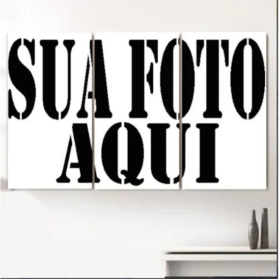 kit Quadros Decorativo 3 peças 120X60 Personaliza
