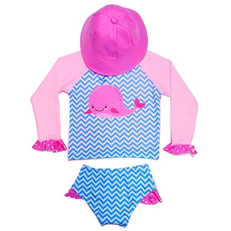 Conjunto de Biquíni Bebê com Blusa Proteção So