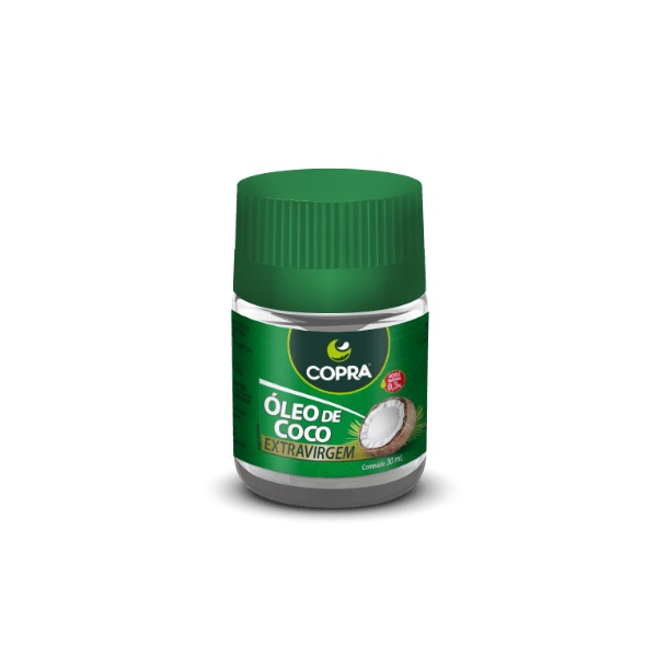 Óleo De Coco Extra Virgem 30ml – Copra Prot