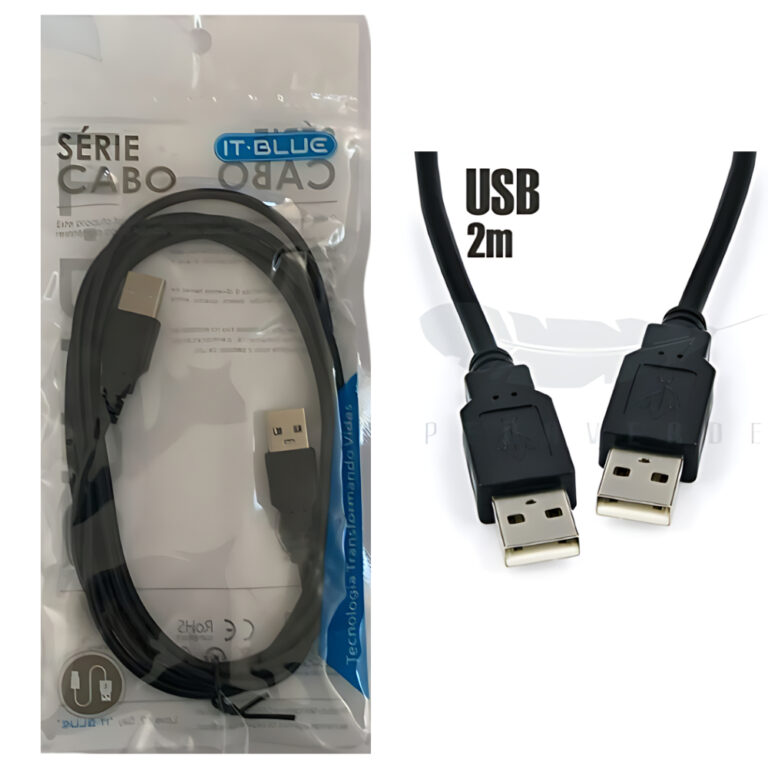 Cabos Usb 2.0 Macho X Macho 2 Metros Usb Cabo Usb 