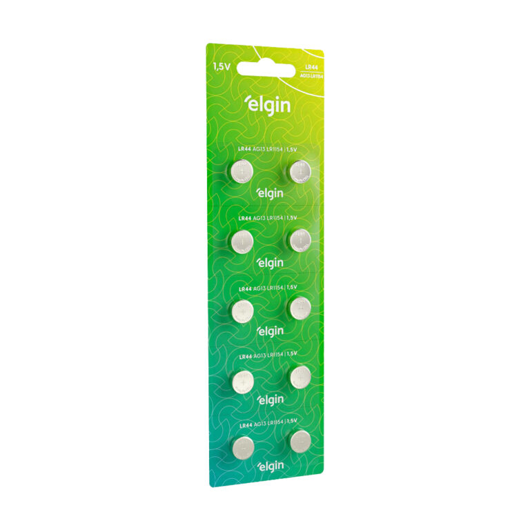 Bateria Pilha Elgin LR44 Ag13 A76 – Cartela 