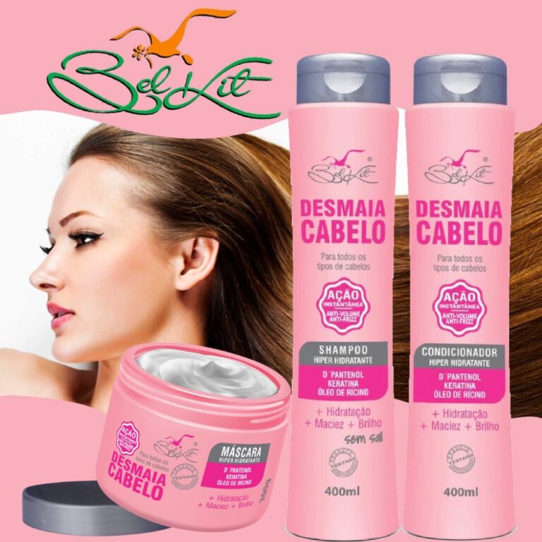 Kit Capilar Desmaia cabelo Belkit – 3 Itens