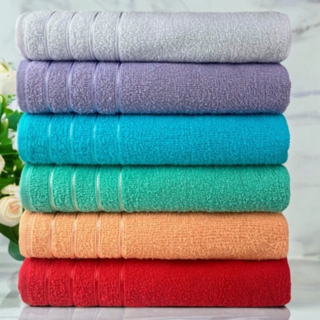 Kit 2 Toalhas Banho Barra 100% algodão Grossa 4 c