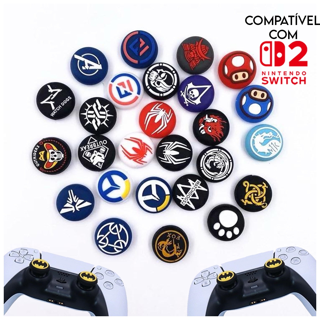 (A) Par de Grip Premium para controle Ps3,Ps4, Ps5, Xbox One, Xbox X/S, Switch 2 Ótima qualidade, En