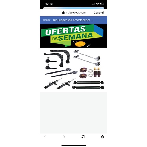 4 amortecedores + kits + bandejas + axial + termin