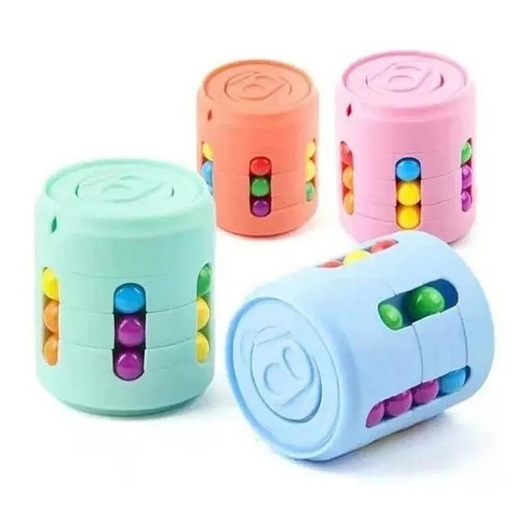 Lata Fidget Toy Latinha Quebra Cabeça Giratória 