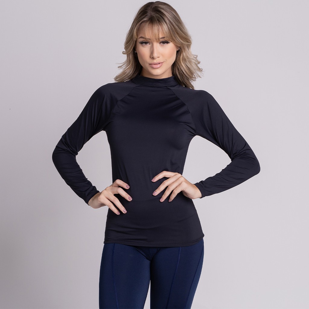 Promoção Blusa Térmica Feminina Segunda Pele Proteção Uv Compressão