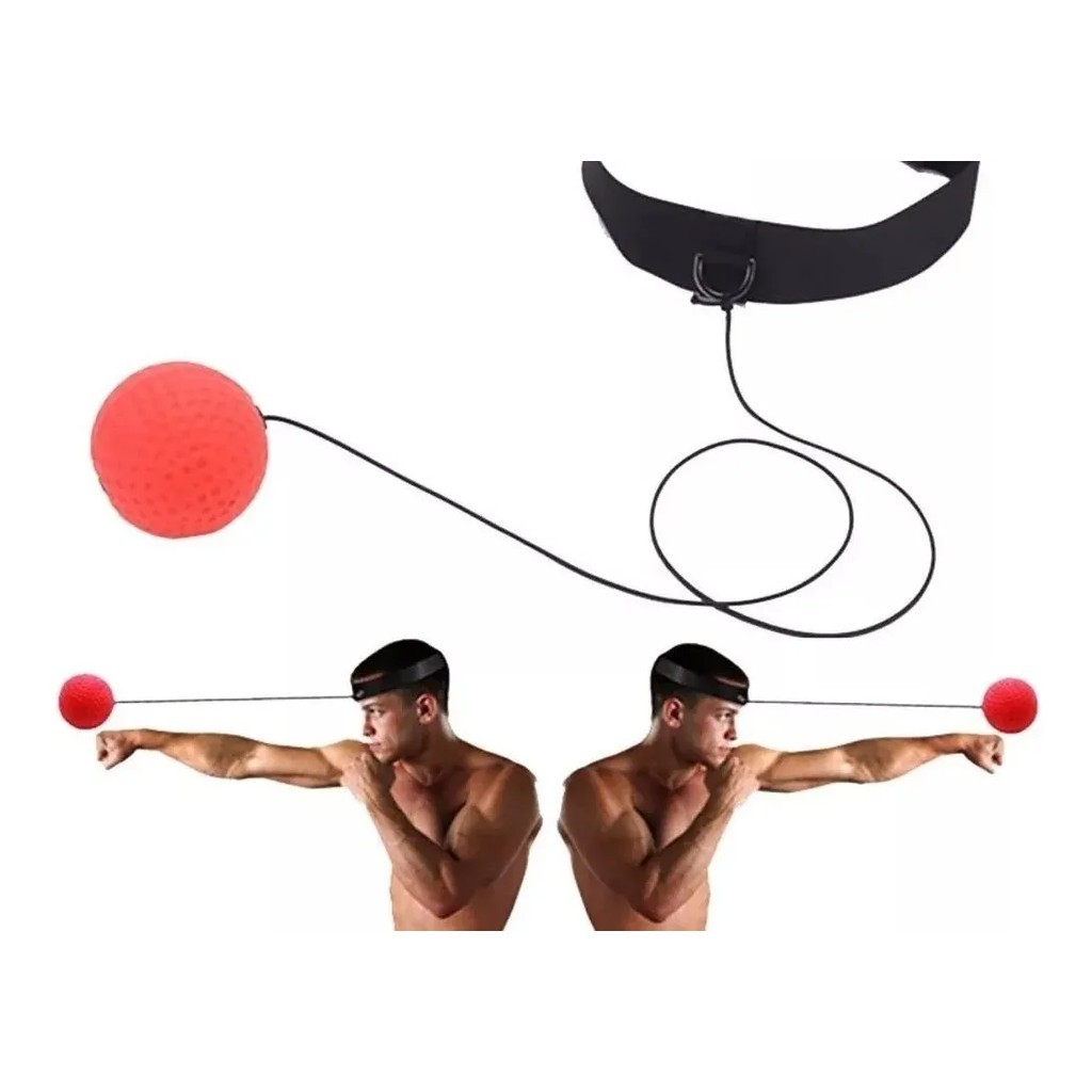 Bola Com Banda D/ Cabeça Treinamento Boxe Soco Muay Thai